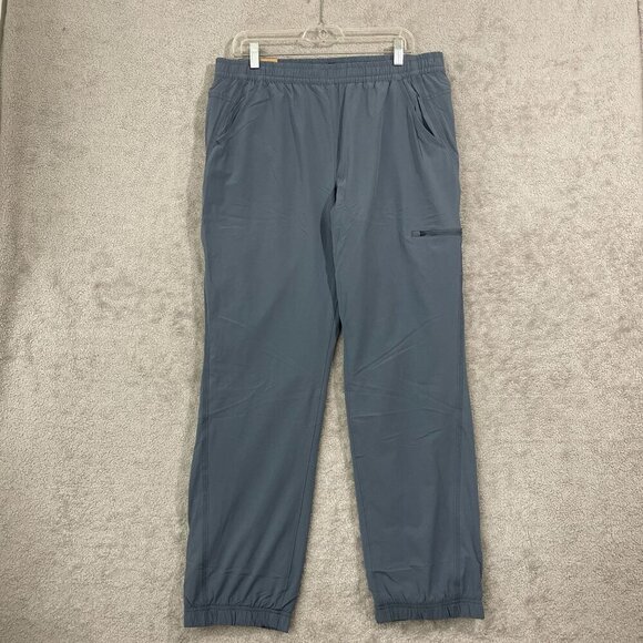 NEW Eddie Bauer Women's 12 Fleece-Lined Jogger Pants Blue Polyester  H826 - Picture 2 of 9
